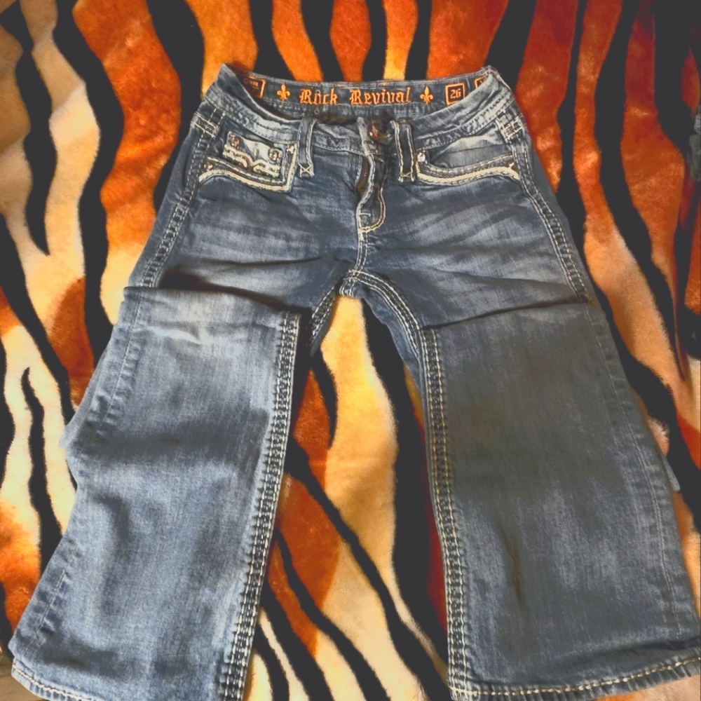 Size 26 lightly used rock revival VICTORIA BOOT